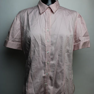 MERONA Shirt Button Down Women’s SIZE LARGE Pink